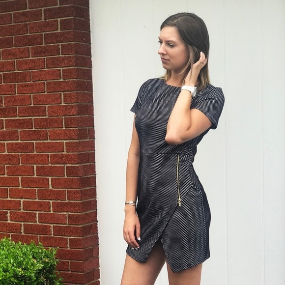 Kensie B&W Checker Sheath Dress SZ L - Picture 2 of 9